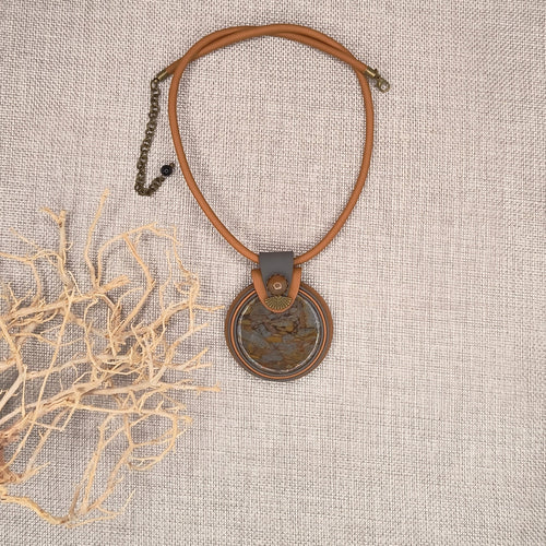 TRUMPAS KAKLO PAKABUKAS ''BAMBOO JASPER''