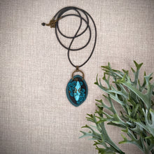 Įkelkite vaizdą į galerijos peržiūrą, ILGAS KAKLO PAKABUKAS ''TURKIO ŽYDĖJIMAS''